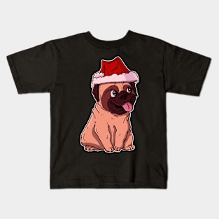 Christmas Pug Kids T-Shirt